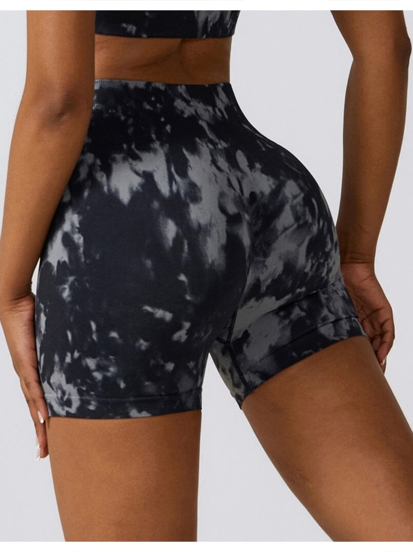 Short Fitness Moulant Taille Haute Shorts Helanke-Srbija.com sa Noir/Gris 