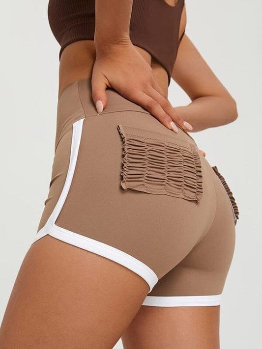 Short Fitness Poche Sport Shorts Helanke-Srbija.com sa Marron 
