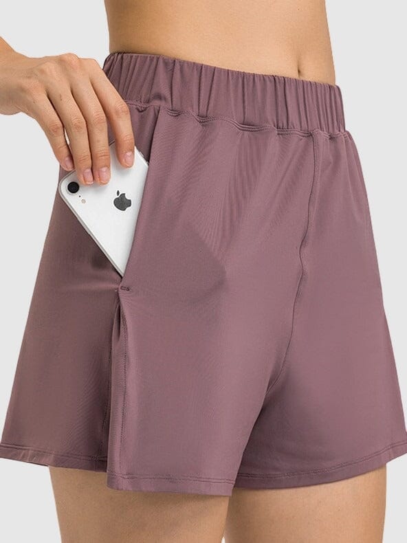 Short Running avec Poche Téléphone (Sport) Leggings Helanke-Srbija.com XS Violet 
