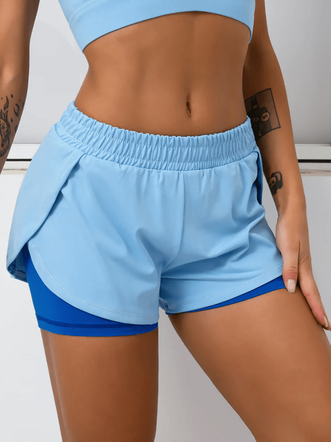 Short Sport 2 en 1 - Elixy Shorts Helanke-Srbija.com sa Bleu 