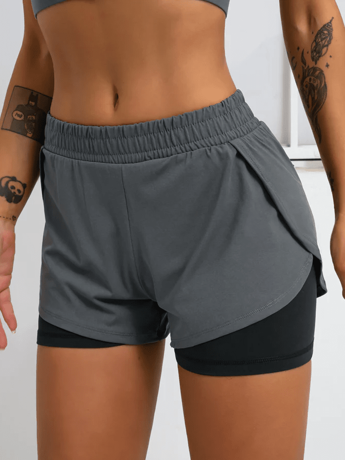 Short Sport 2 en 1 - Elixy Shorts Helanke-Srbija.com sa Noir 