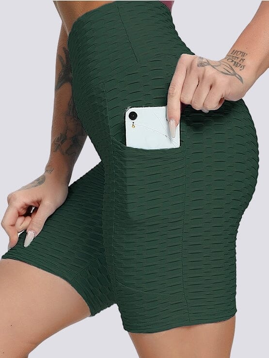 Short Sport Anti Cellulite Push Up Poches Shorts Helanke-Srbija.com sa Vert 