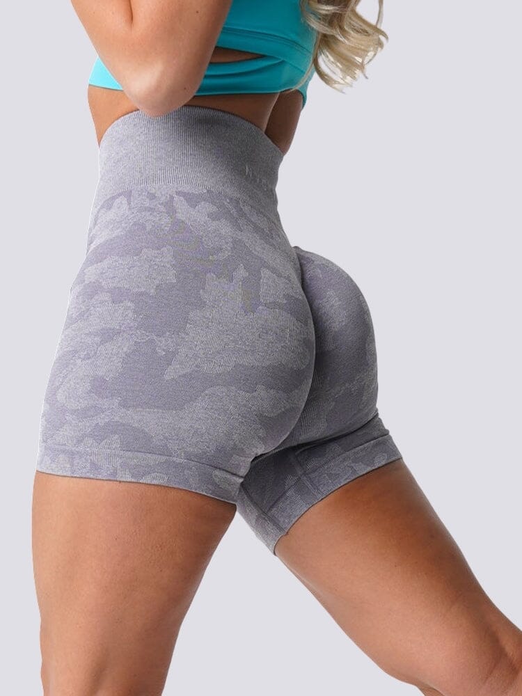 Short Sport Camouflage Sans Couture Shorts Helanke-Srbija.com XS Gris 
