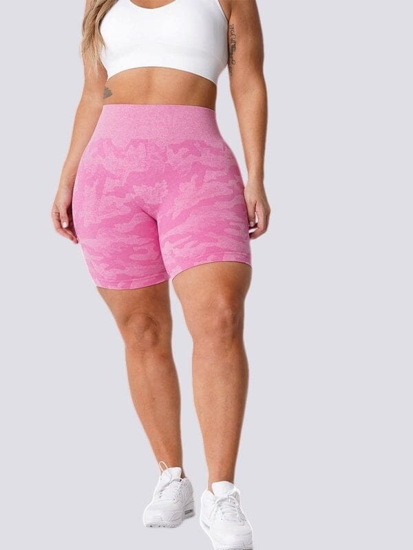 Short Sport Camouflage Sans Couture Shorts Helanke-Srbija.com XS Rose 