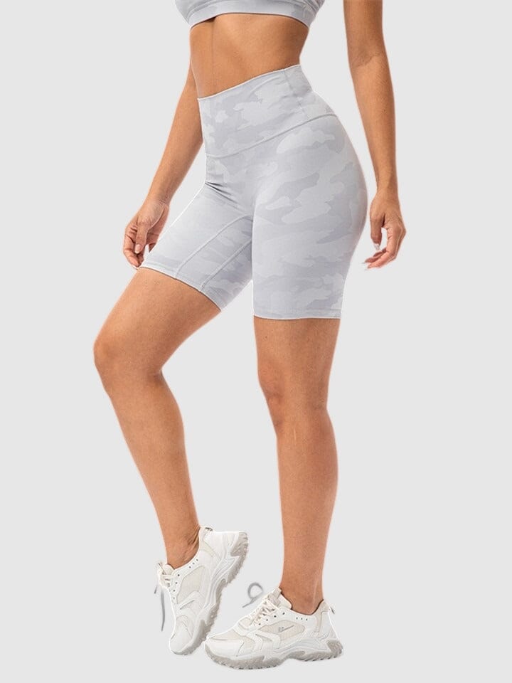 Short Sport Camouflage Taille Haute Shorts Helanke-Srbija.com : Legging Femme | Vêtements de Sport sa Blanc neige 