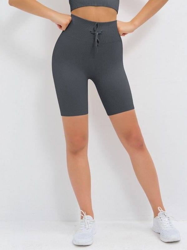 Short Sport Côtelé Shorts Helanke-Srbija.com : Legging Femme | Vêtements de Sport sa Gris foncé 