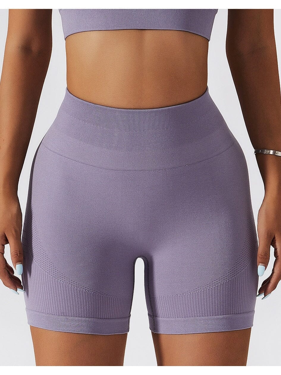 Short Sport Court Taille Haute (Sans Couture) Shorts Helanke-Srbija.com sa Violet 