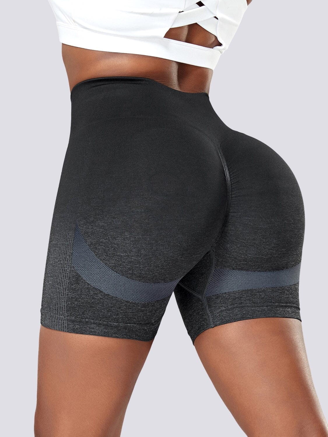 Short Sport Dégradé Push Up Shorts Helanke-Srbija.com sa Noir 