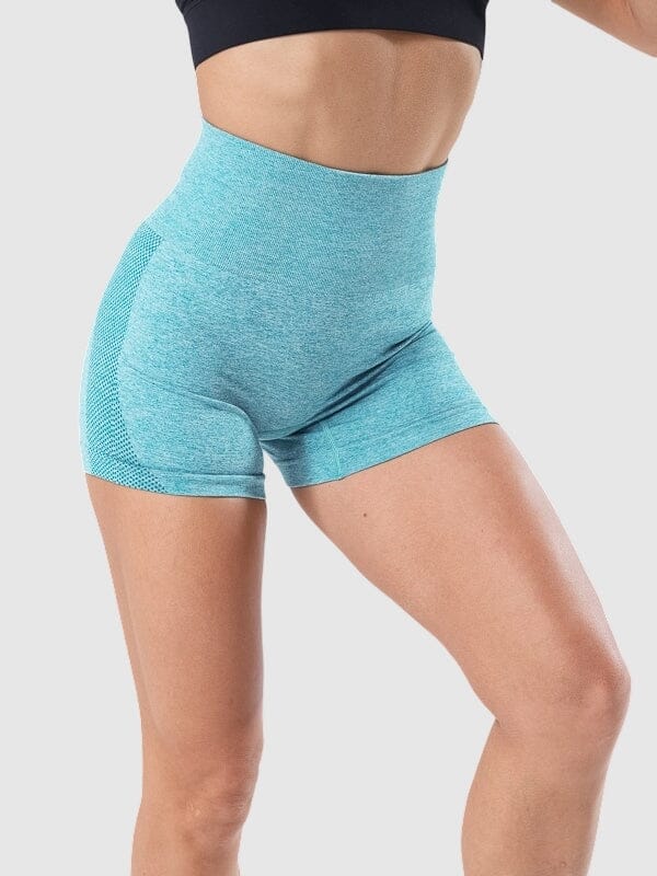 Short Sport Fitness Taille Haute Sans Couture Shorts Helanke-Srbija.com sa Bleu ciel 