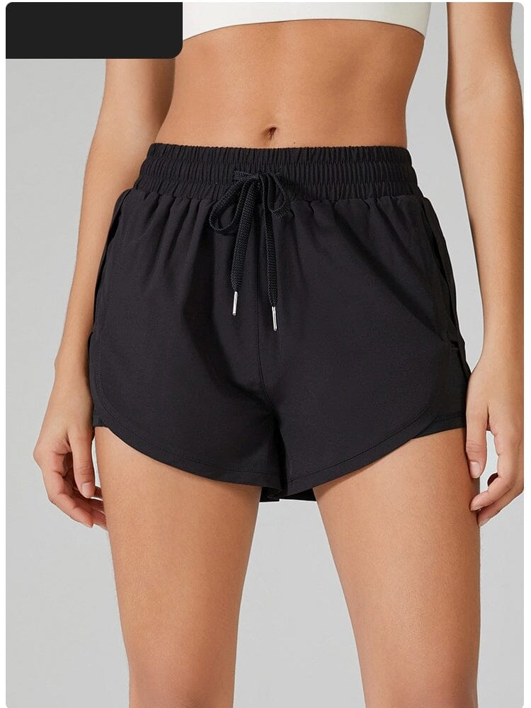 Short Sport Large Taille Elastiquée Shorts Helanke-Srbija.com sa Noir 