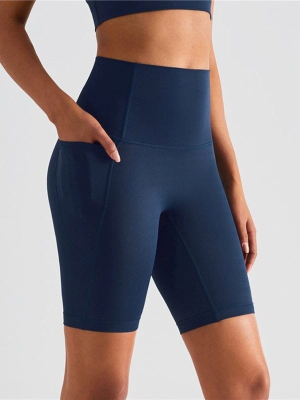 Short Sport Long Poche Shorts Helanke-Srbija.com : Legging Femme | Vêtements de Sport sa Bleu 