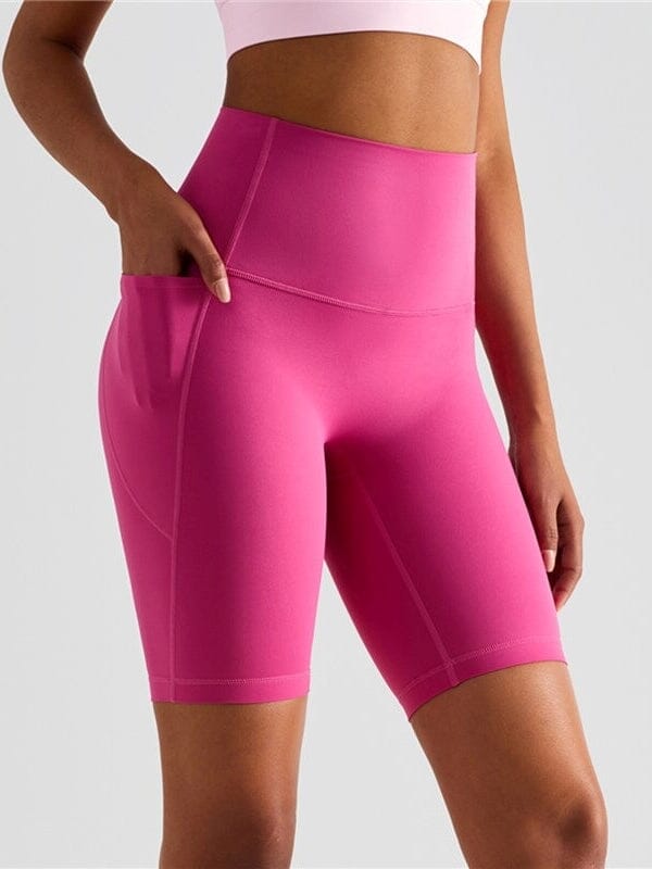 Short Sport Long Poche Shorts Helanke-Srbija.com : Legging Femme | Vêtements de Sport sa Rose 