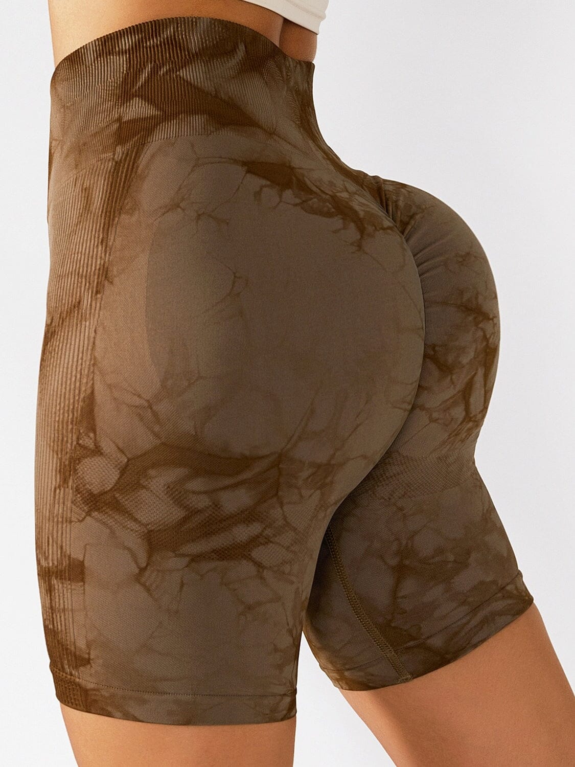 Short Sport Marbré Push Up Shorts Helanke-Srbija.com sa Marron 