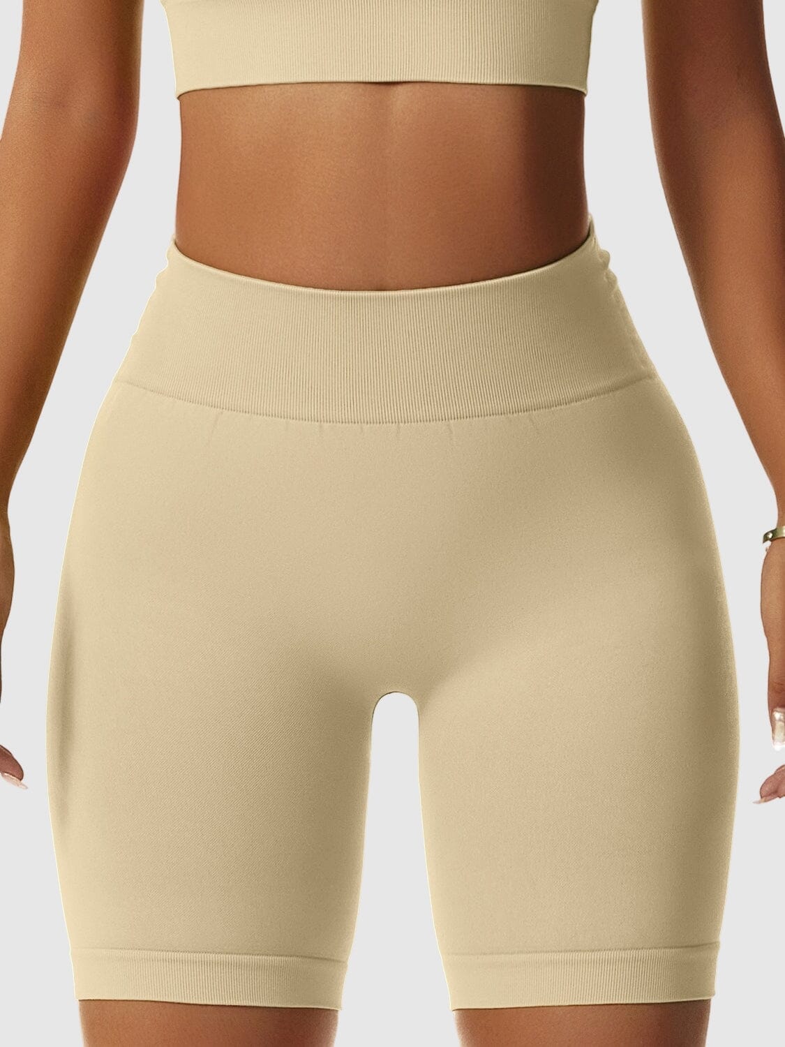 Short Sport Mi-Long Push Up Leggings Helanke-Srbija.com sa Beige 