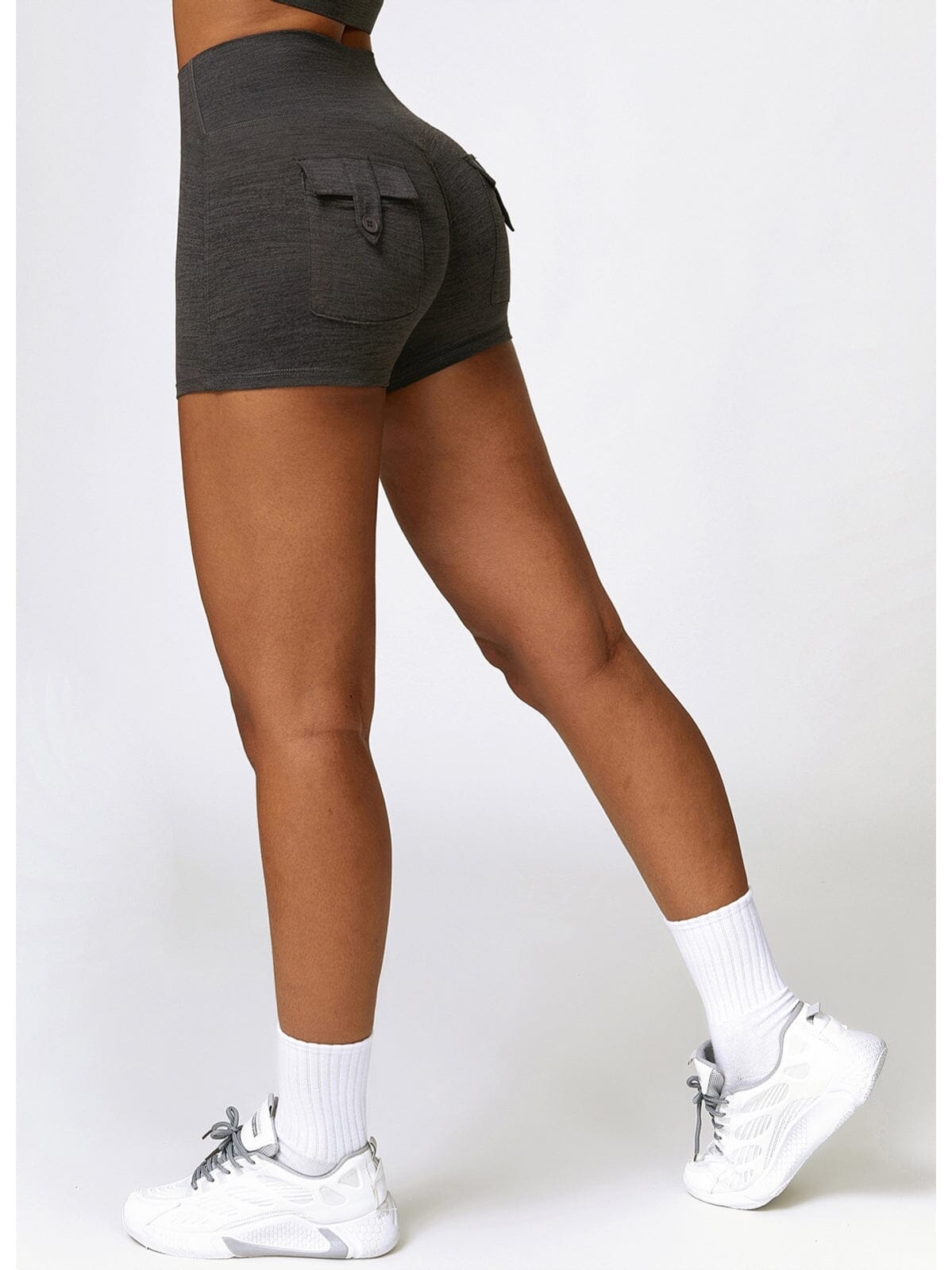 Short Sport Poches Fermées Push Up Shorts Helanke-Srbija.com sa Encre 