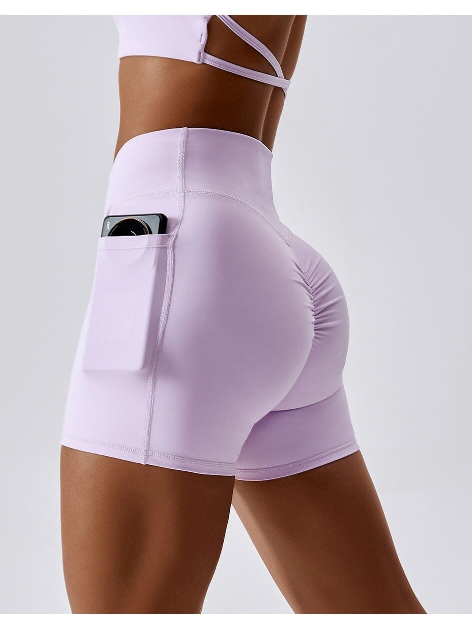 Short Sport Push Up Poches Latérales Shorts Helanke-Srbija.com sa Violet 