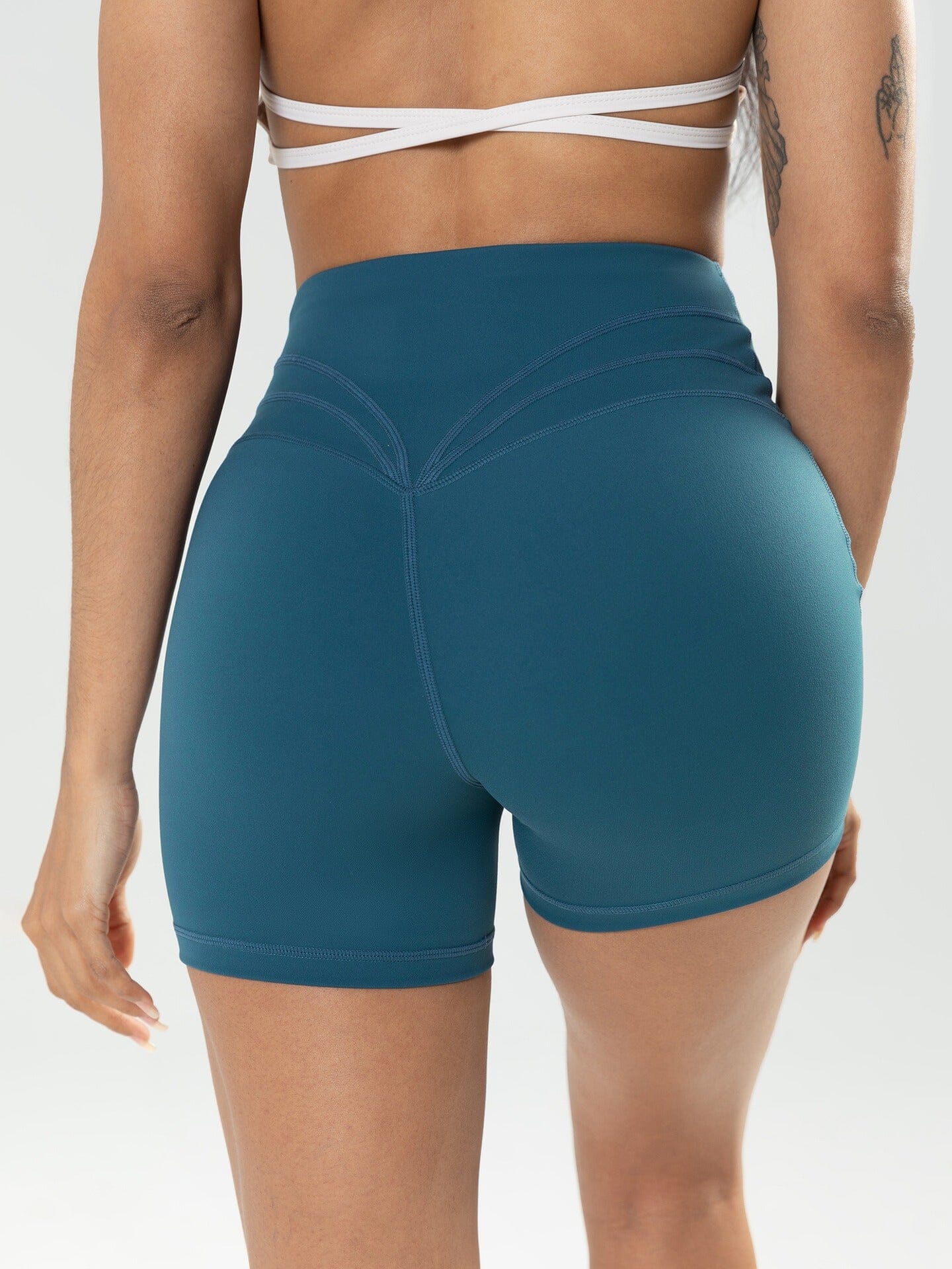 Short Sport Sculptant Taille Haute Shorts Helanke-Srbija.com sa Bleu 