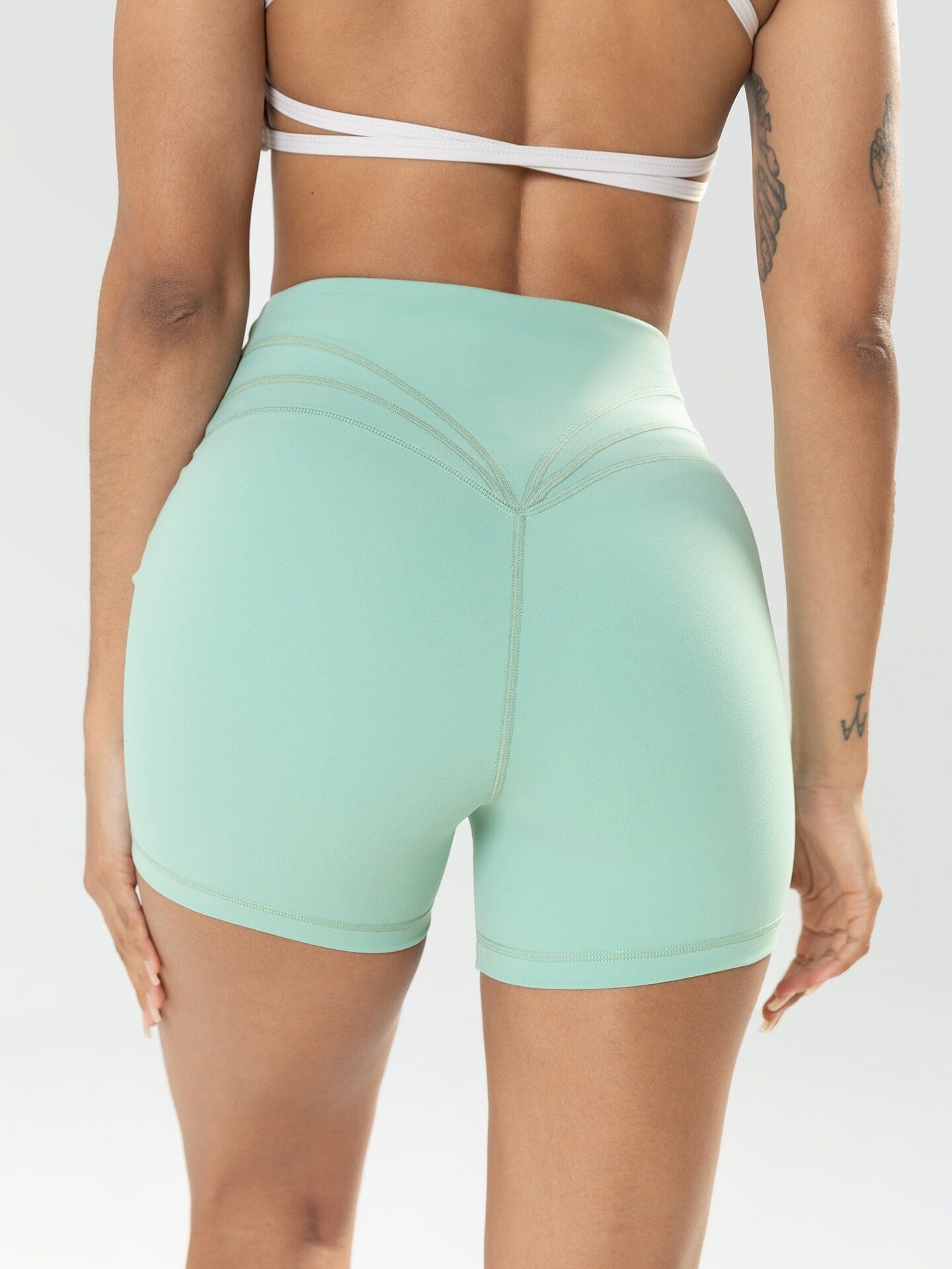Short Sport Sculptant Taille Haute Shorts Helanke-Srbija.com sa Vert turquoise 