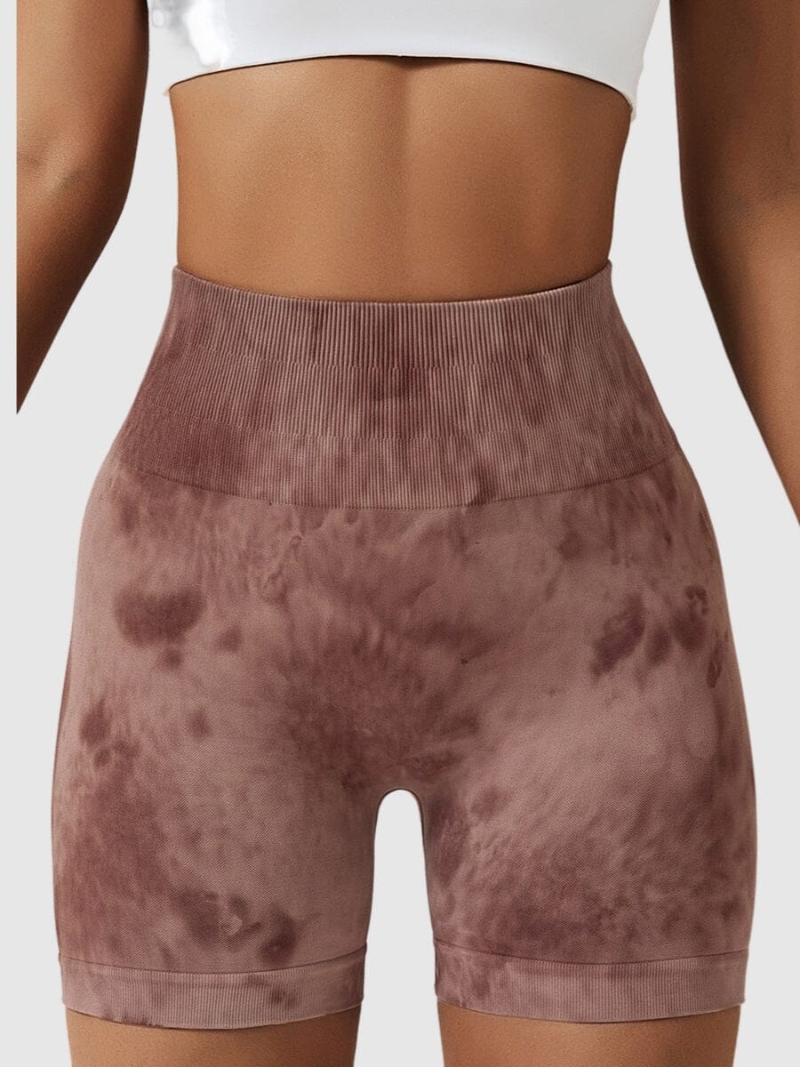Short Sport Taille Haute Push Up Imprimé Shorts Helanke-Srbija.com sa Marron 