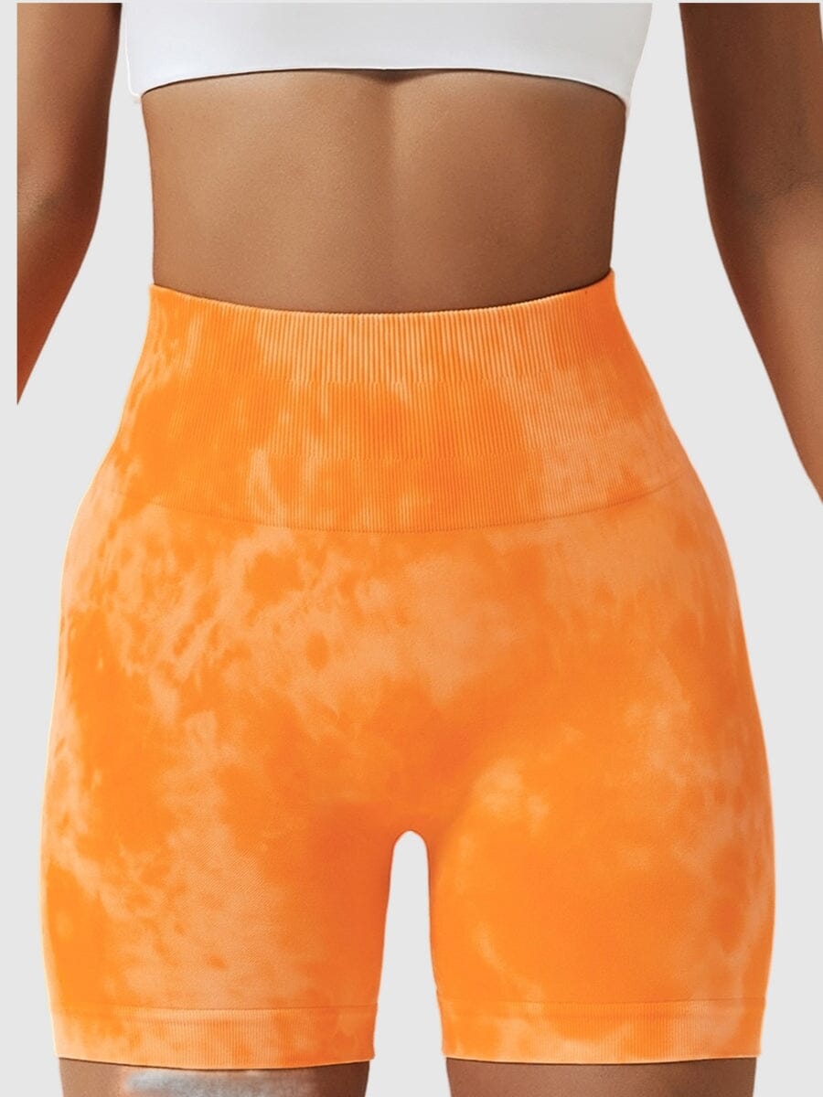 Short Sport Taille Haute Push Up Imprimé Shorts Helanke-Srbija.com sa Orange 