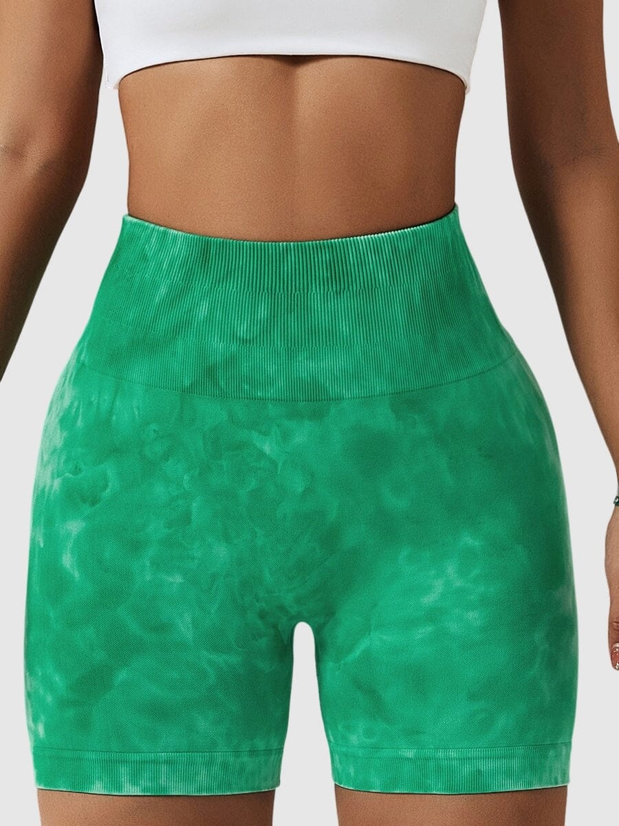 Short Sport Taille Haute Push Up Imprimé Shorts Helanke-Srbija.com sa Vert 