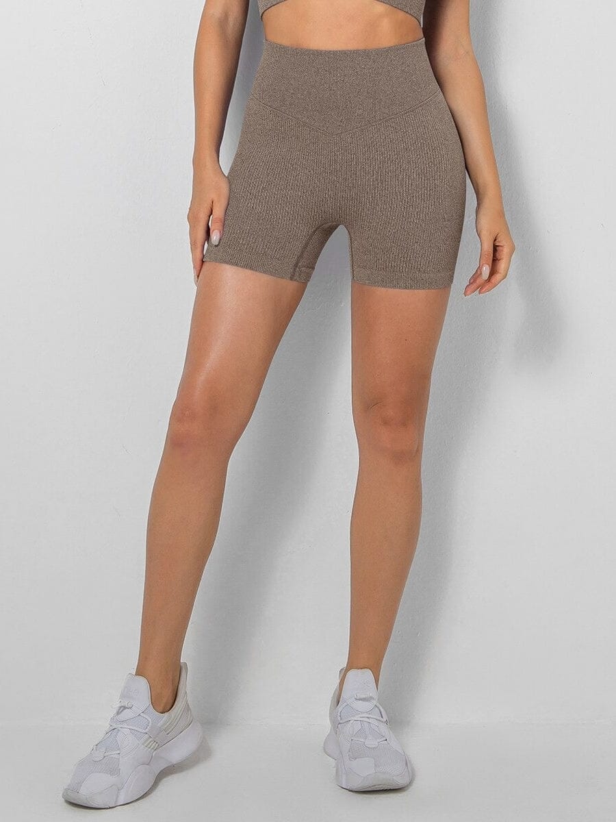 Short Sport Taille Haute (Push Up) Shorts Helanke-Srbija.com : Legging Femme | Vêtements de Sport sa Café 