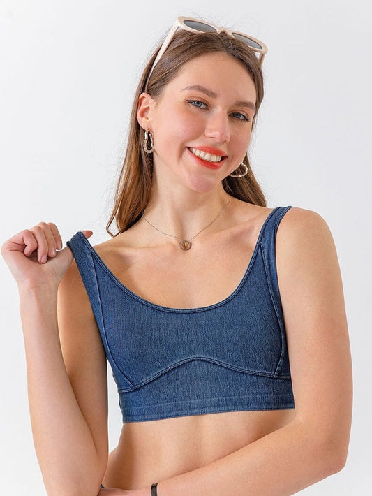 Soutien-Gorge Denim Sport Soutien-gorge sport Helanke-Srbija.com sa Bleu 
