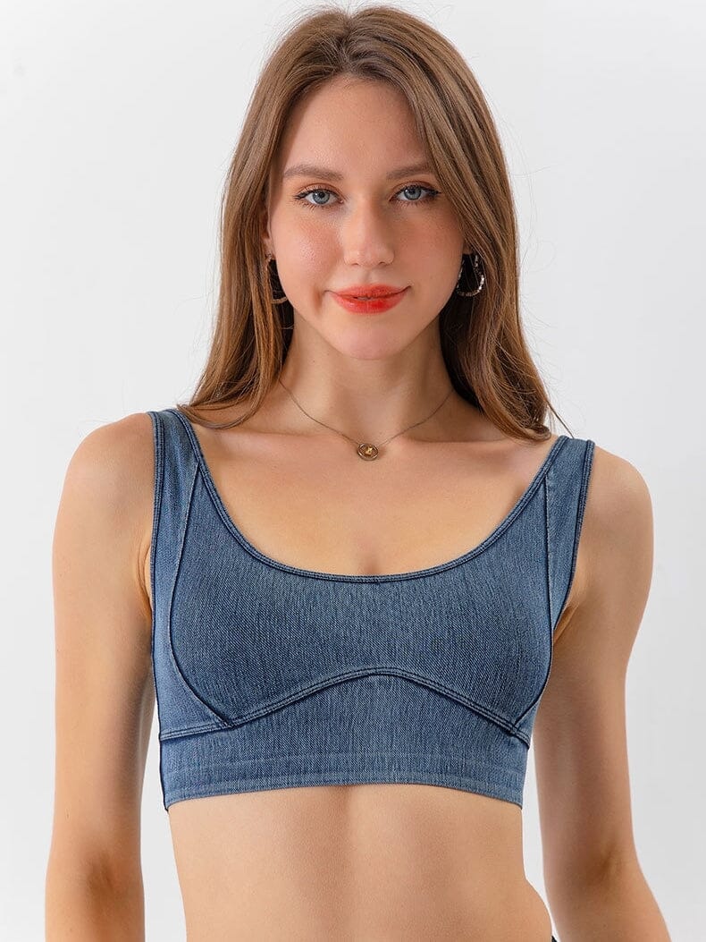 Soutien-Gorge Denim Sport Soutien-gorge sport Helanke-Srbija.com sa Bleu clair 