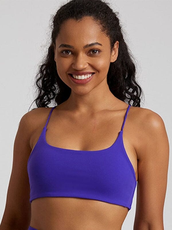 Soutien-Gorge Sport Bretelles Fines Croisées Soutien-gorge sport Helanke-Srbija.com sa Bleu 