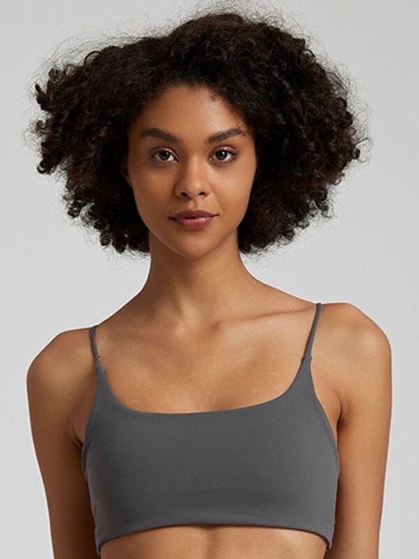 Soutien-Gorge Sport Bretelles Fines Croisées Soutien-gorge sport Helanke-Srbija.com sa Gris 