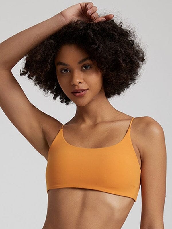 Soutien-Gorge Sport Bretelles Fines Croisées Soutien-gorge sport Helanke-Srbija.com sa Orange 