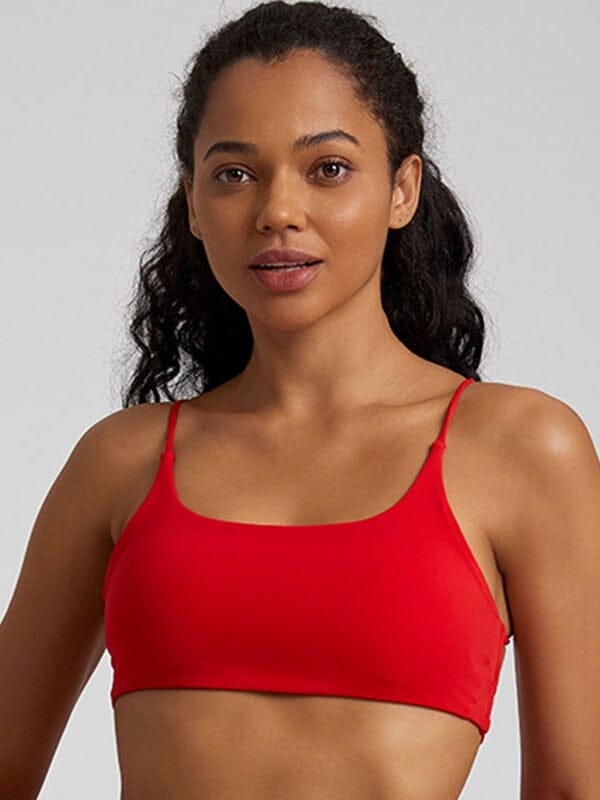 Soutien-Gorge Sport Bretelles Fines Croisées Soutien-gorge sport Helanke-Srbija.com sa Rouge 