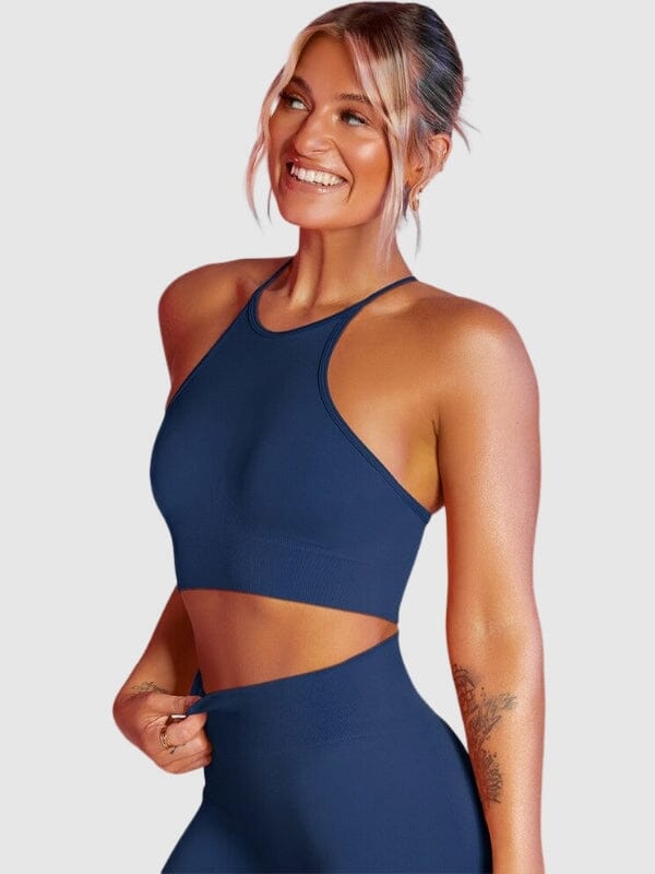 Soutien-Gorge Sport Bretelles Fines Sans Couture Soutien-gorge sport Helanke-Srbija.com : Legging Femme | Vêtements de Sport sa Bleu 