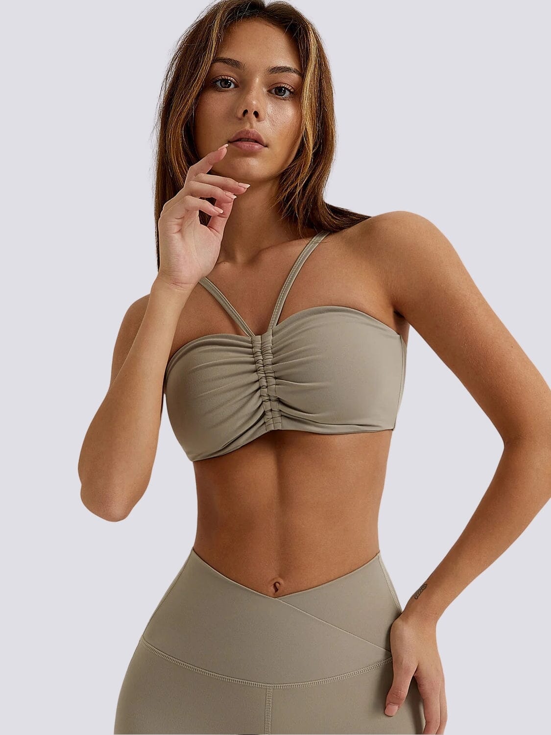Soutien Gorge Sport Maintien Elevé Soutien-gorge sport Helanke-Srbija.com sa Taupe 