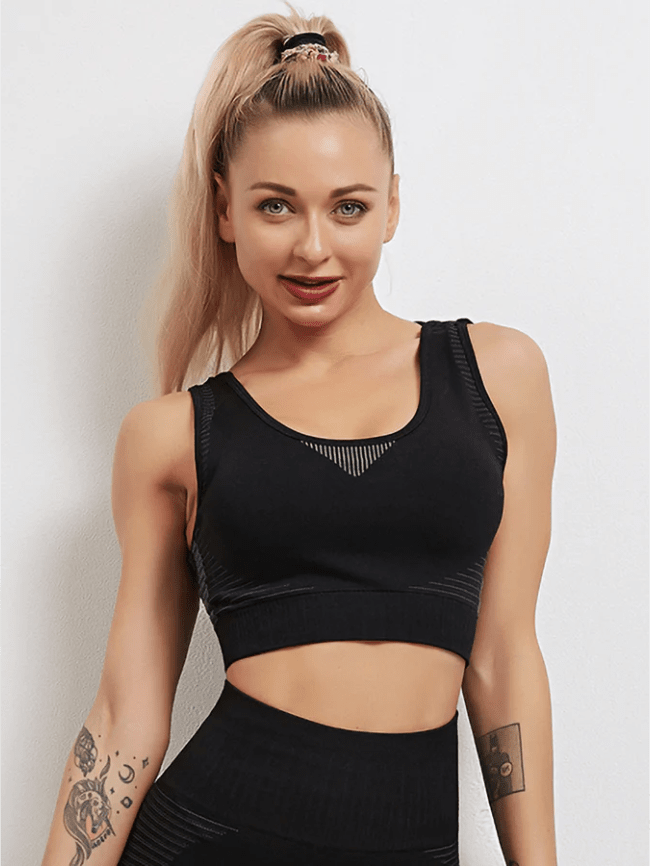 Soutien-Gorge Sport Respirant Sans Couture Soutien-gorge sport Helanke-Srbija.com : Legging Femme | Vêtements de Sport sa Noir 