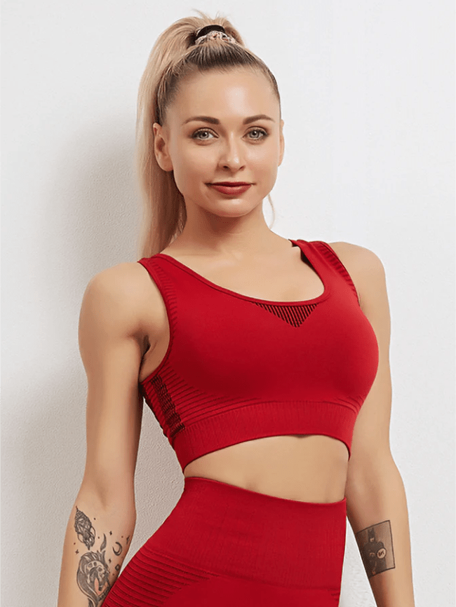Soutien-Gorge Sport Respirant Sans Couture Soutien-gorge sport Helanke-Srbija.com : Legging Femme | Vêtements de Sport sa Rouge 