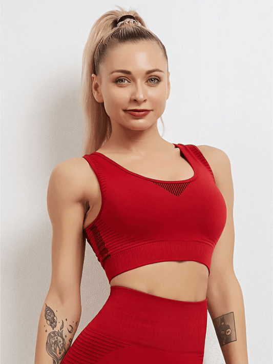 Soutien-Gorge Sport Respirant Sans Couture Soutien-gorge sport Helanke-Srbija.com : Legging Femme | Vêtements de Sport sa Rouge 