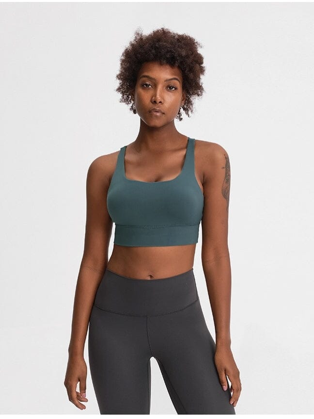 Soutien-gorge Sport Sans Armature Soutien-gorge sport Helanke-Srbija.com XS Bleu canard 