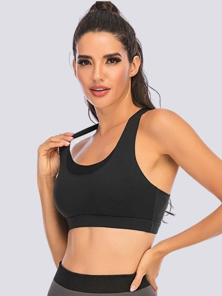 Soutien-Gorge Sport Sans Couture Bretelles Croisées Soutien-gorge sport Helanke-Srbija.com sa Noir 