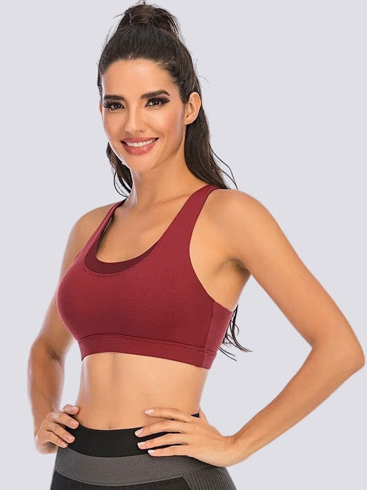 Soutien-Gorge Sport Sans Couture Bretelles Croisées Soutien-gorge sport Helanke-Srbija.com sa Rouge 