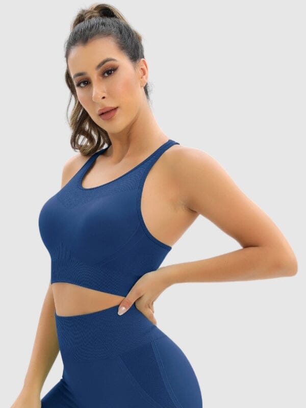 Soutien-Gorge Sport Sans Couture Dos Nageur Soutien-gorge sport Helanke-Srbija.com : Legging Femme | Vêtements de Sport sa Bleu 