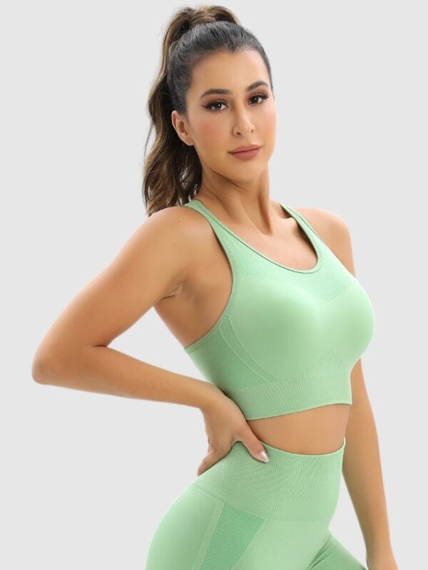 Soutien-Gorge Sport Sans Couture Dos Nageur Soutien-gorge sport Helanke-Srbija.com : Legging Femme | Vêtements de Sport sa Vert 
