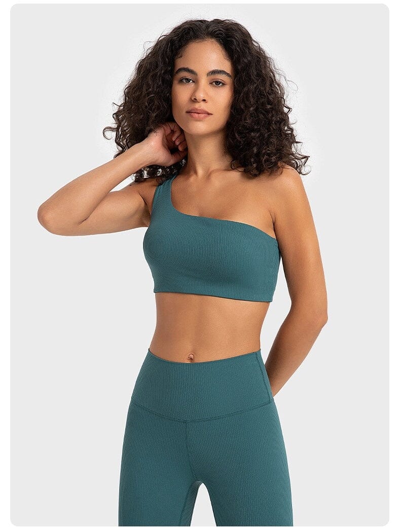 Soutien-Gorge Sport Une Bretelle - Niraya Soutien-gorge sport Helanke-Srbija.com XS Bleu canard 