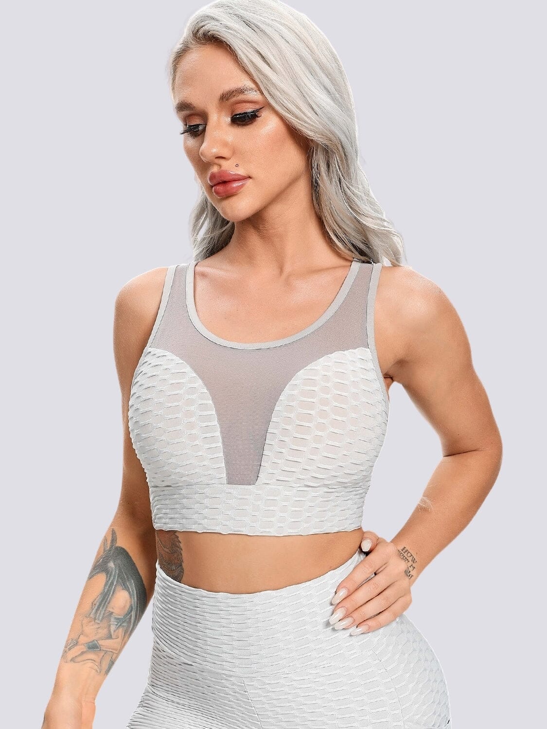 Soutien-Gorge Tansparent Sport Soutien-gorge sport Helanke-Srbija.com sa Gris 