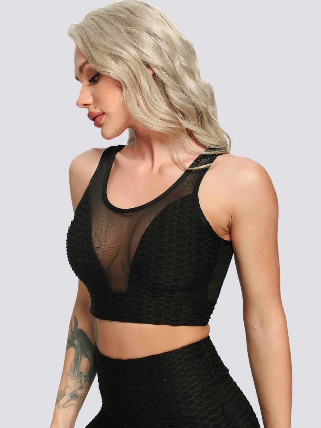 Soutien-Gorge Tansparent Sport Soutien-gorge sport Helanke-Srbija.com sa Noir 
