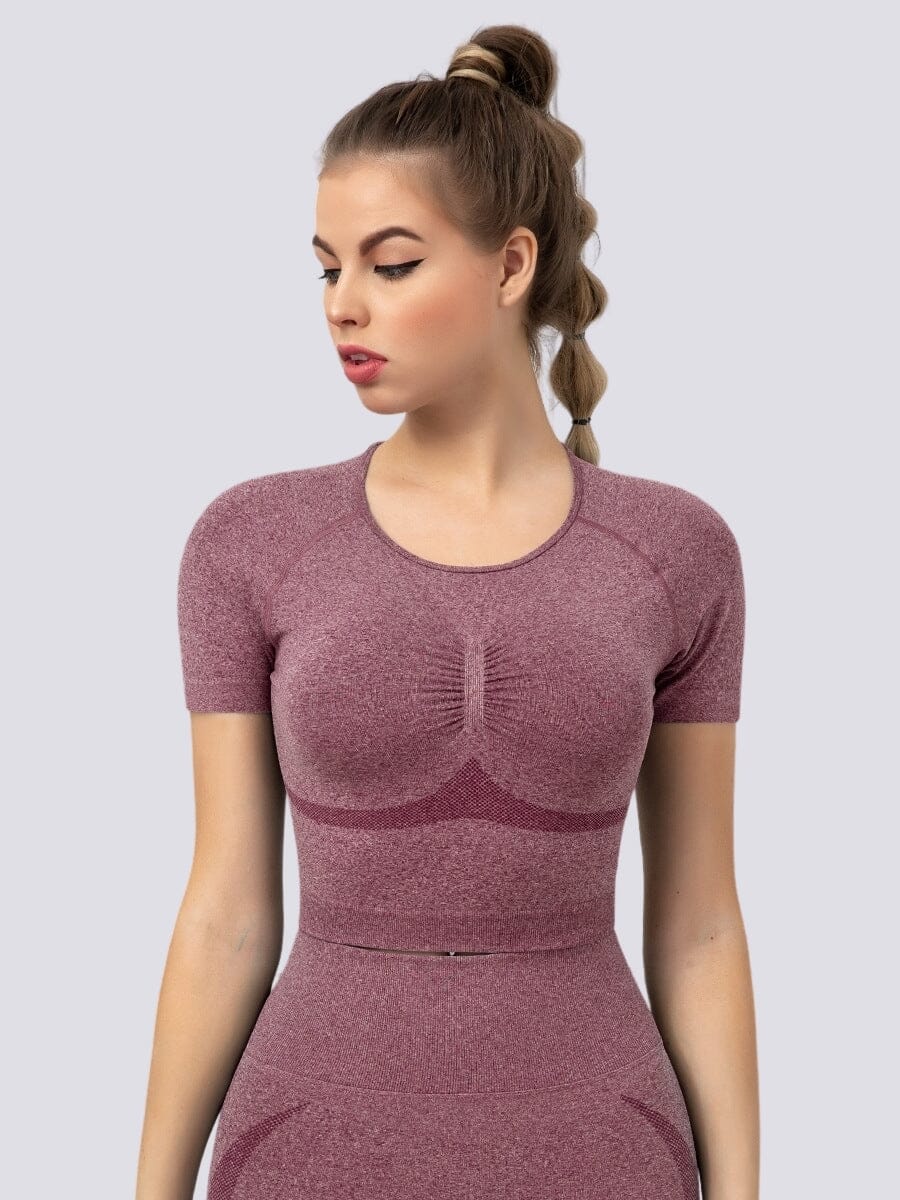 T-Shirt Push Up Sport T-Shirt Helanke-Srbija.com sa Bordeaux 