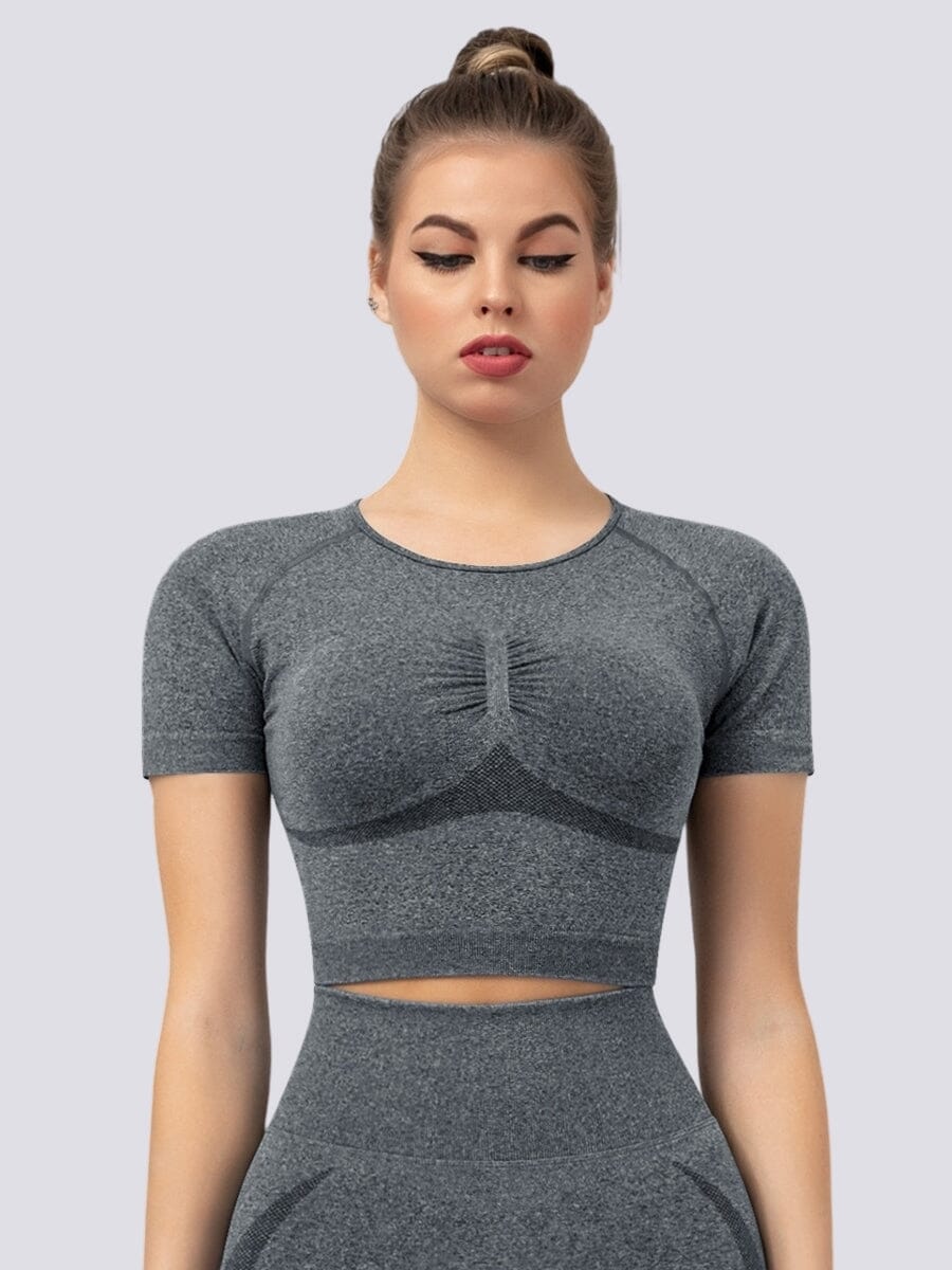 T-Shirt Push Up Sport T-Shirt Helanke-Srbija.com sa Gris foncé 