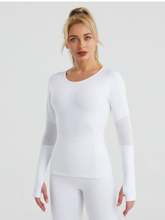T-shirt Sport Anti Transpirant Manche Longue T-Shirt Helanke-Srbija.com M Blanc 
