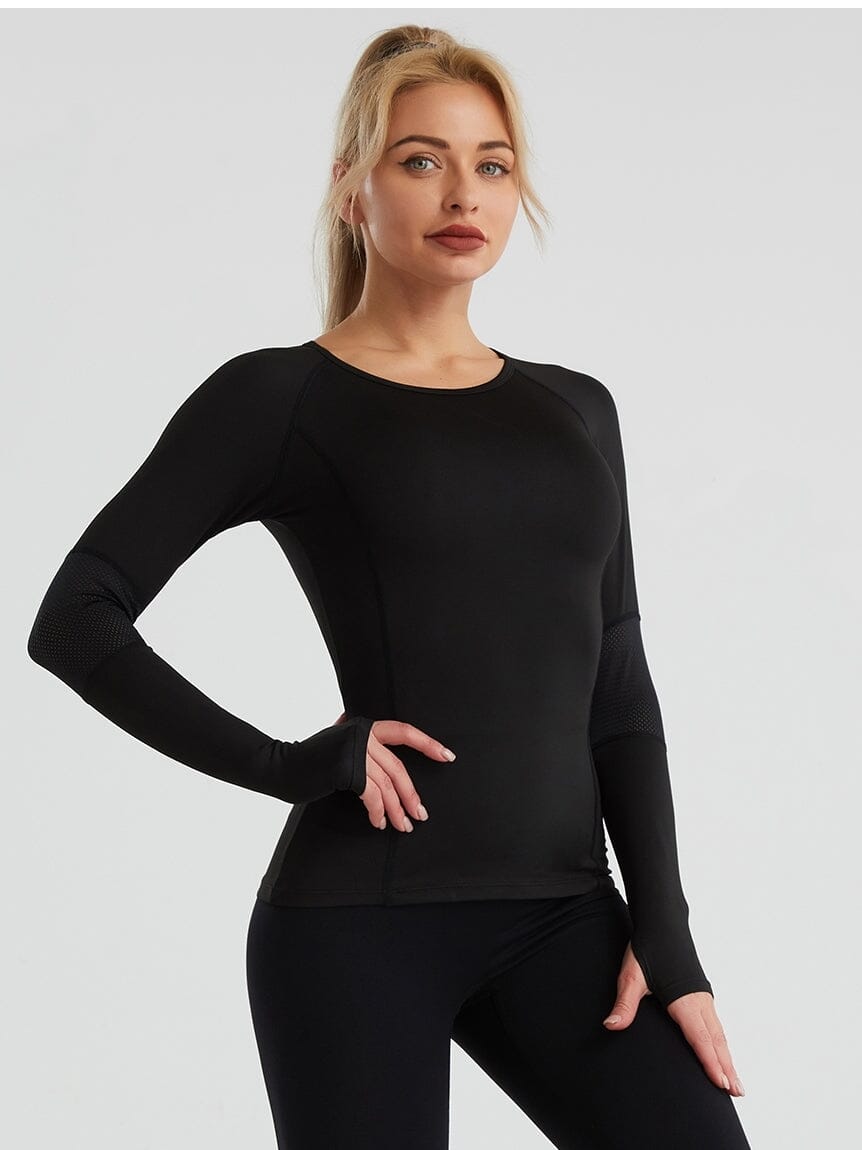 T-shirt Sport Anti Transpirant Manche Longue T-Shirt Helanke-Srbija.com M Noir 