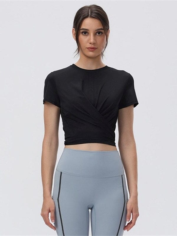 T-Shirt Sport Manches Courtes Fitness T-Shirt Helanke-Srbija.com : Legging Femme | Vêtements de Sport sa Noir 